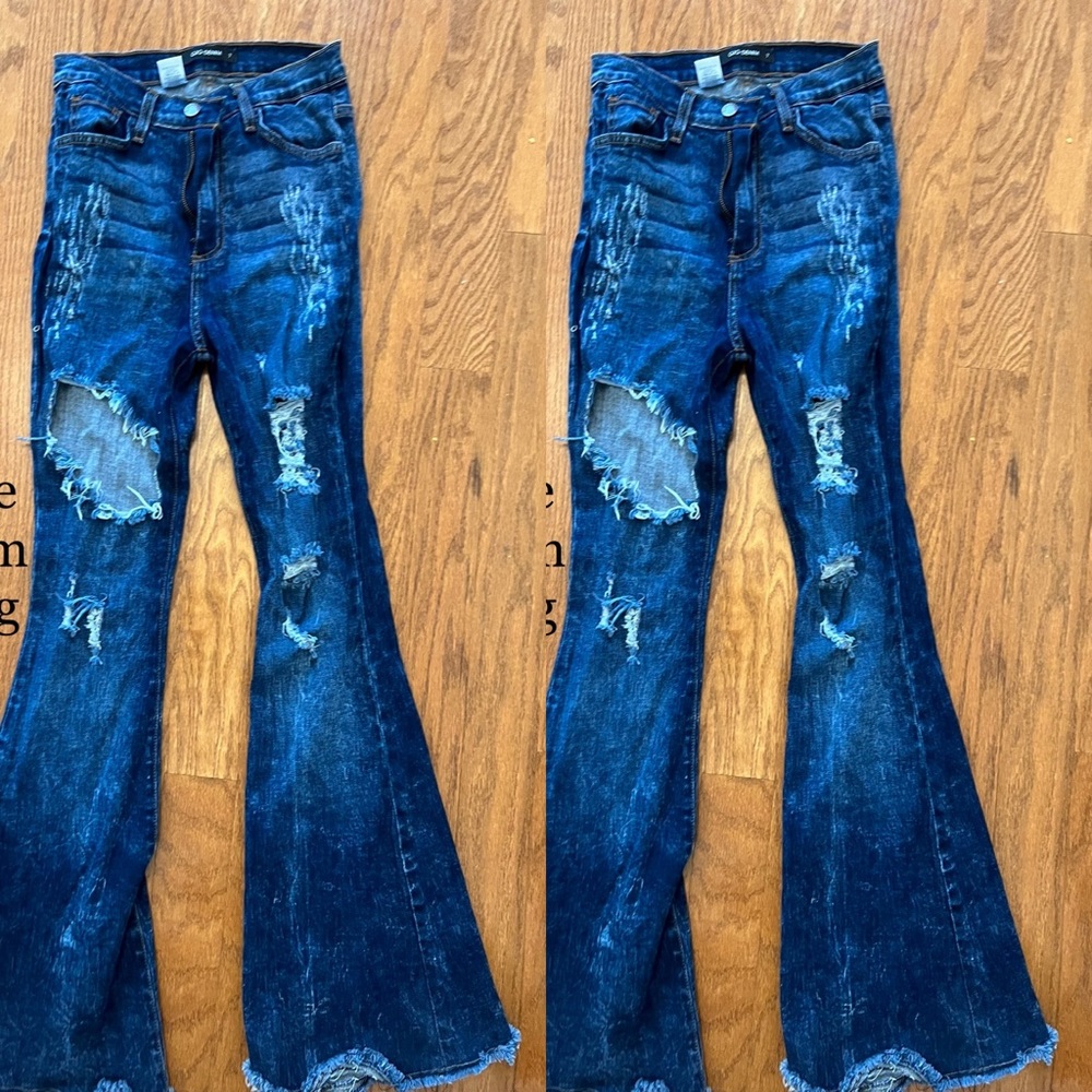 Bell Bottom boutique gig denim size 7 reg